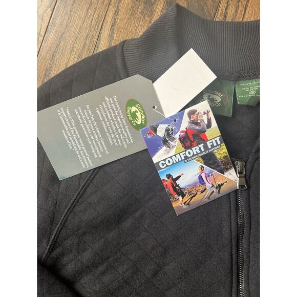 New With Tags Stillwater Men's Black Zipper Front Black Jacket 2XL - Picture 4 of 9